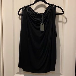 All Saints Noir Vi Top Black size Medium NWT